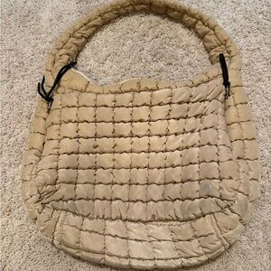 Free People Movement Cream Quilted Women's Bag